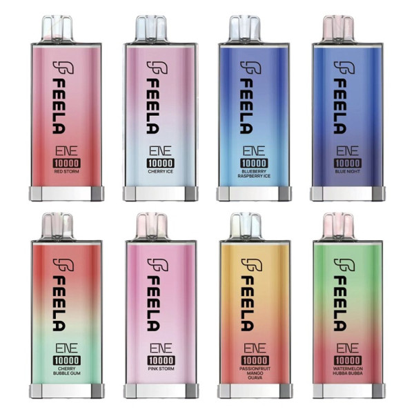 Feela Elux/ENE 10000 Puffs Random Flavours Box Of 10 Disposable Vapes