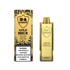 24 Carat Gold Brick 7000 Puffs Box Of 10 Disposable Vapes